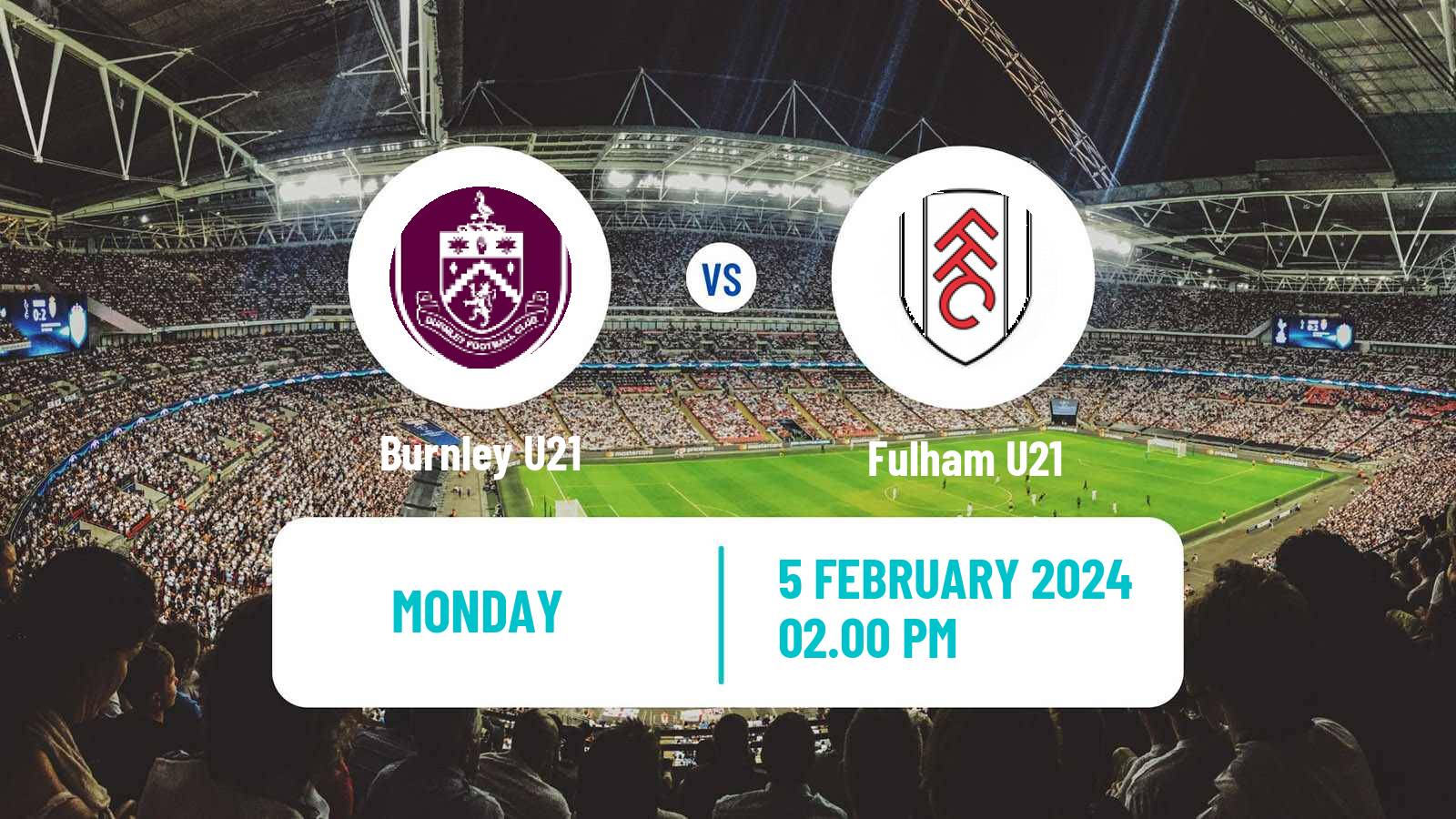 Soccer English Premier League Cup Burnley U21 - Fulham U21