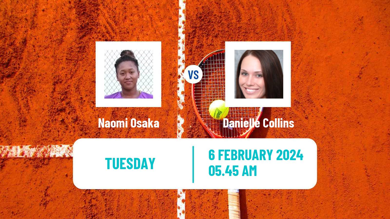 Tennis WTA Abu Dhabi Naomi Osaka - Danielle Collins