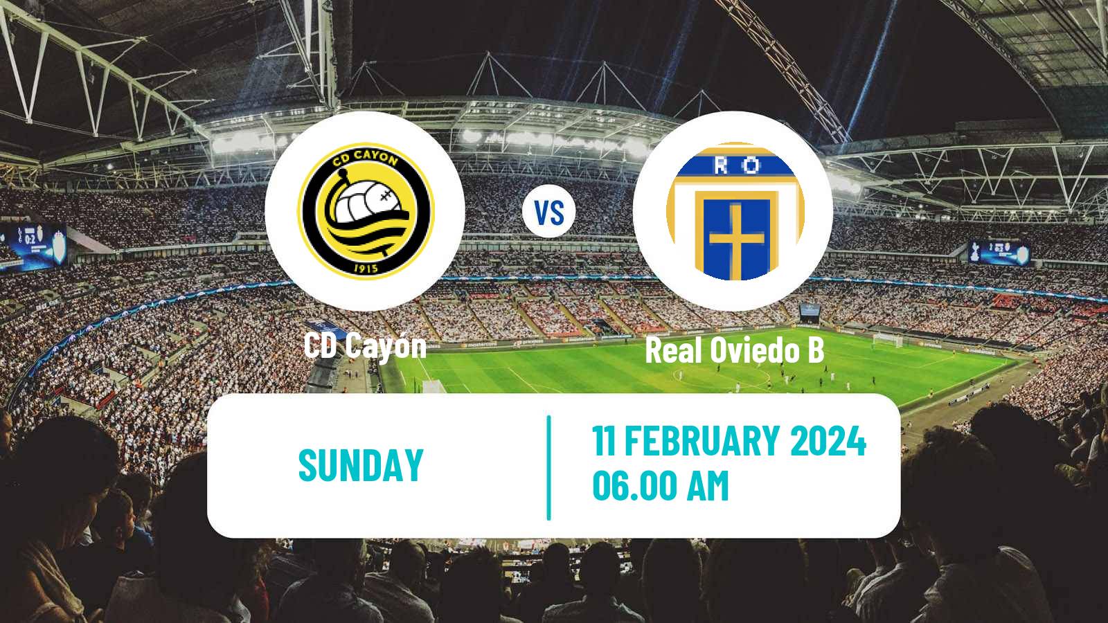 Soccer Spanish Segunda RFEF - Group 1 Cayón - Real Oviedo B