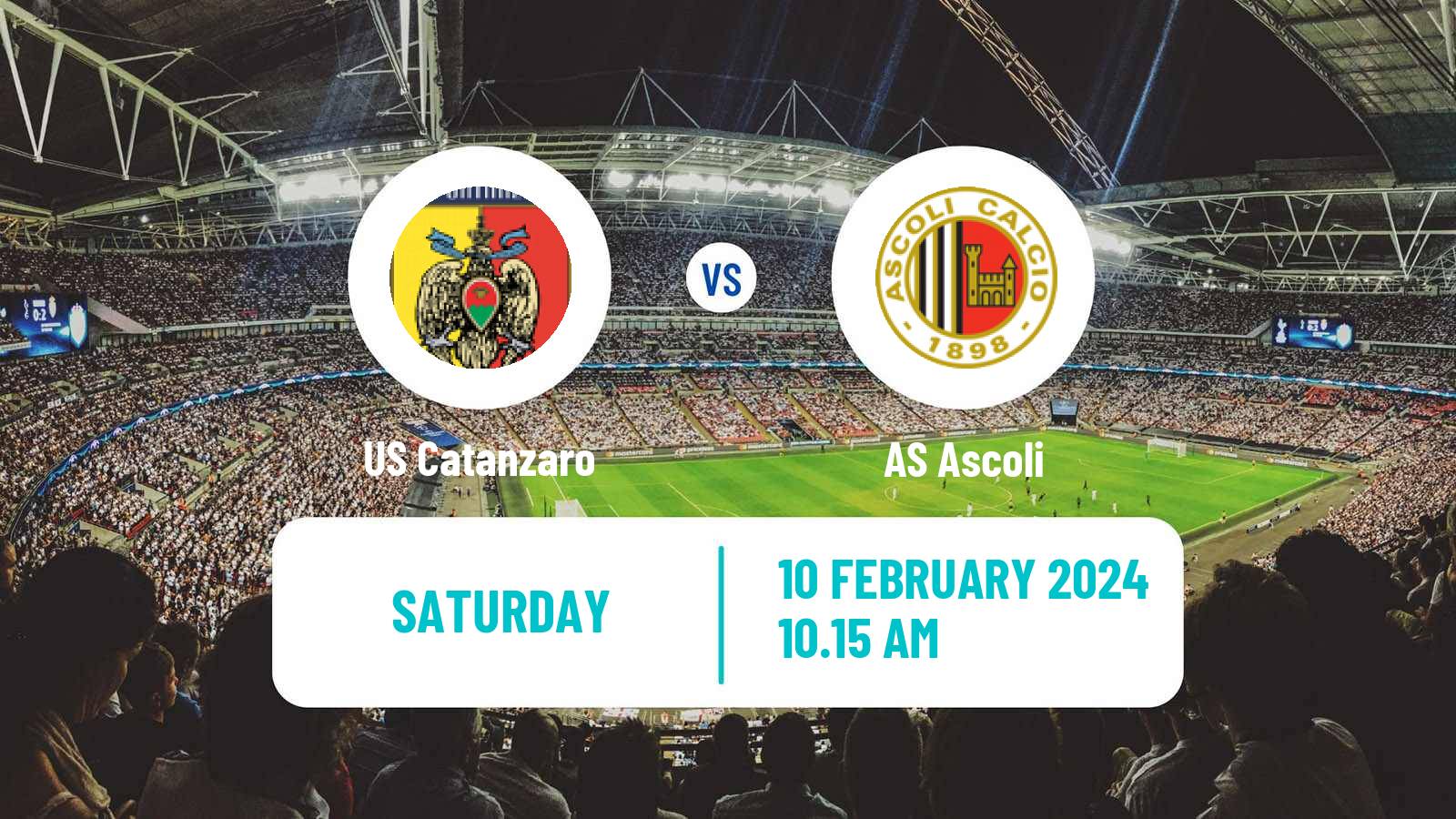 Soccer Italian Serie B Catanzaro - Ascoli