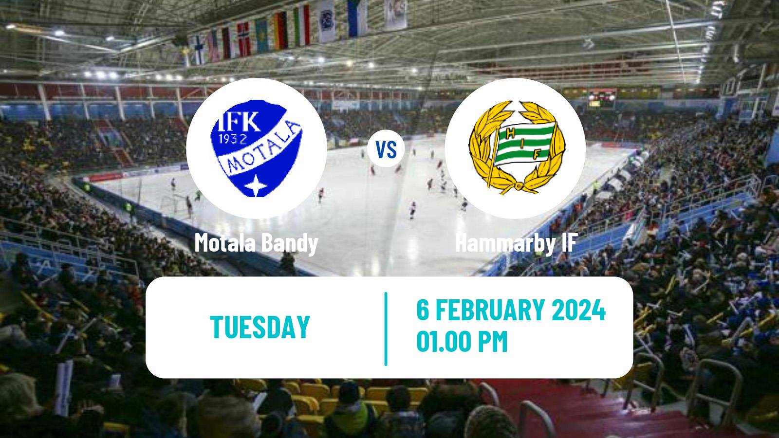 Bandy Swedish Elitserien Bandy Motala Bandy - Hammarby IF