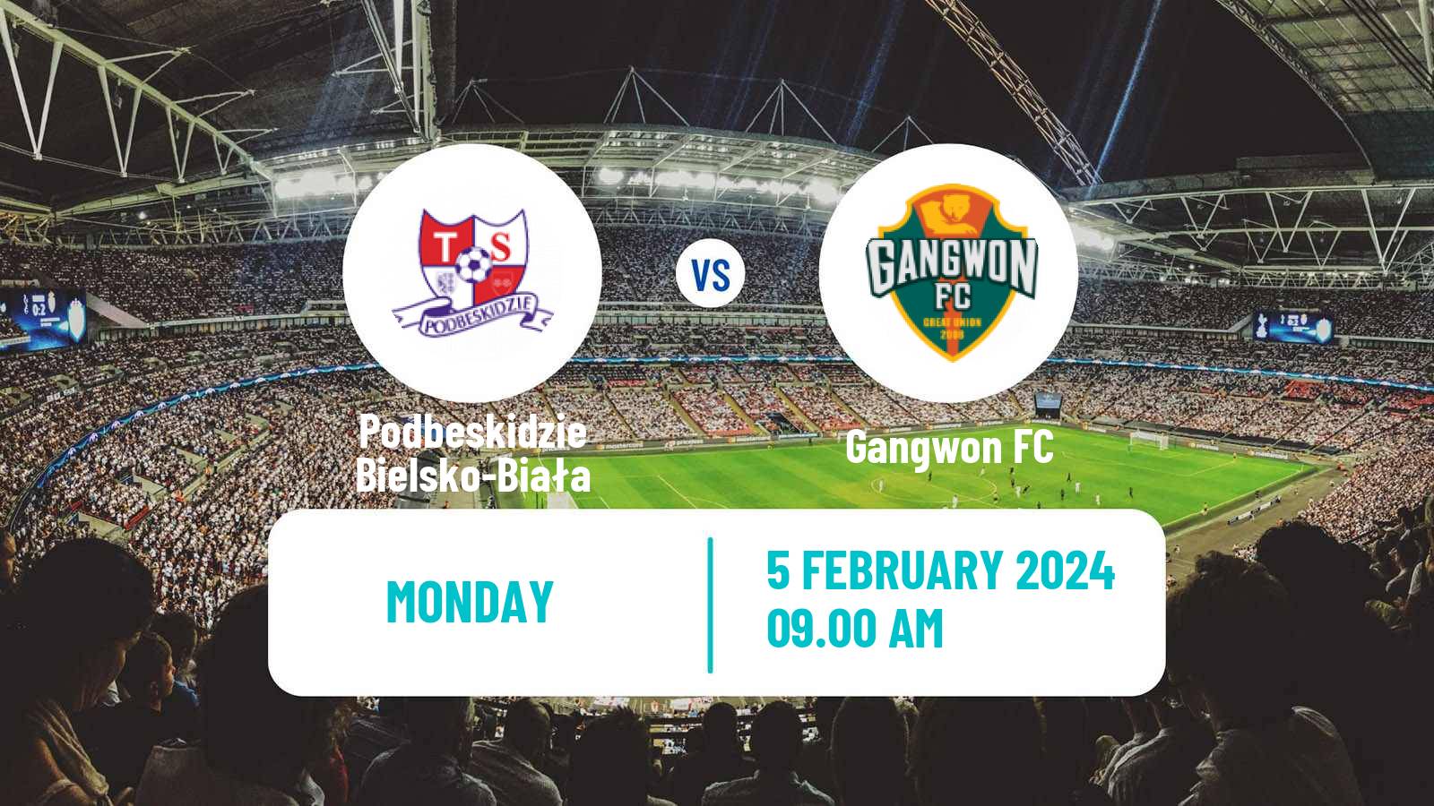 Football Club Friendly Podbeskidzie Bielsko-Biała - Gangwon