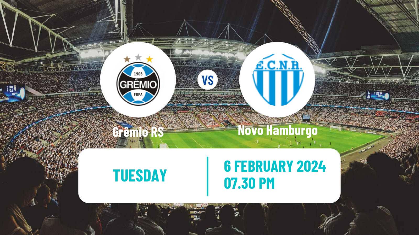 Soccer Brazilian Campeonato Gaucho Grêmio - Novo Hamburgo