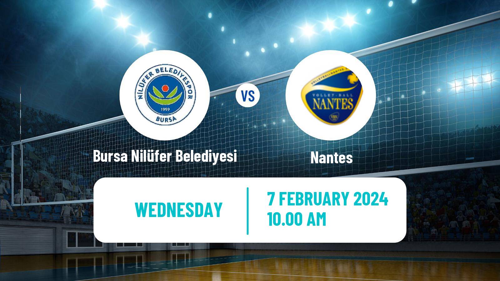 Volleyball CEV Challenge Cup Women Bursa Nilüfer Belediyesi - Nantes