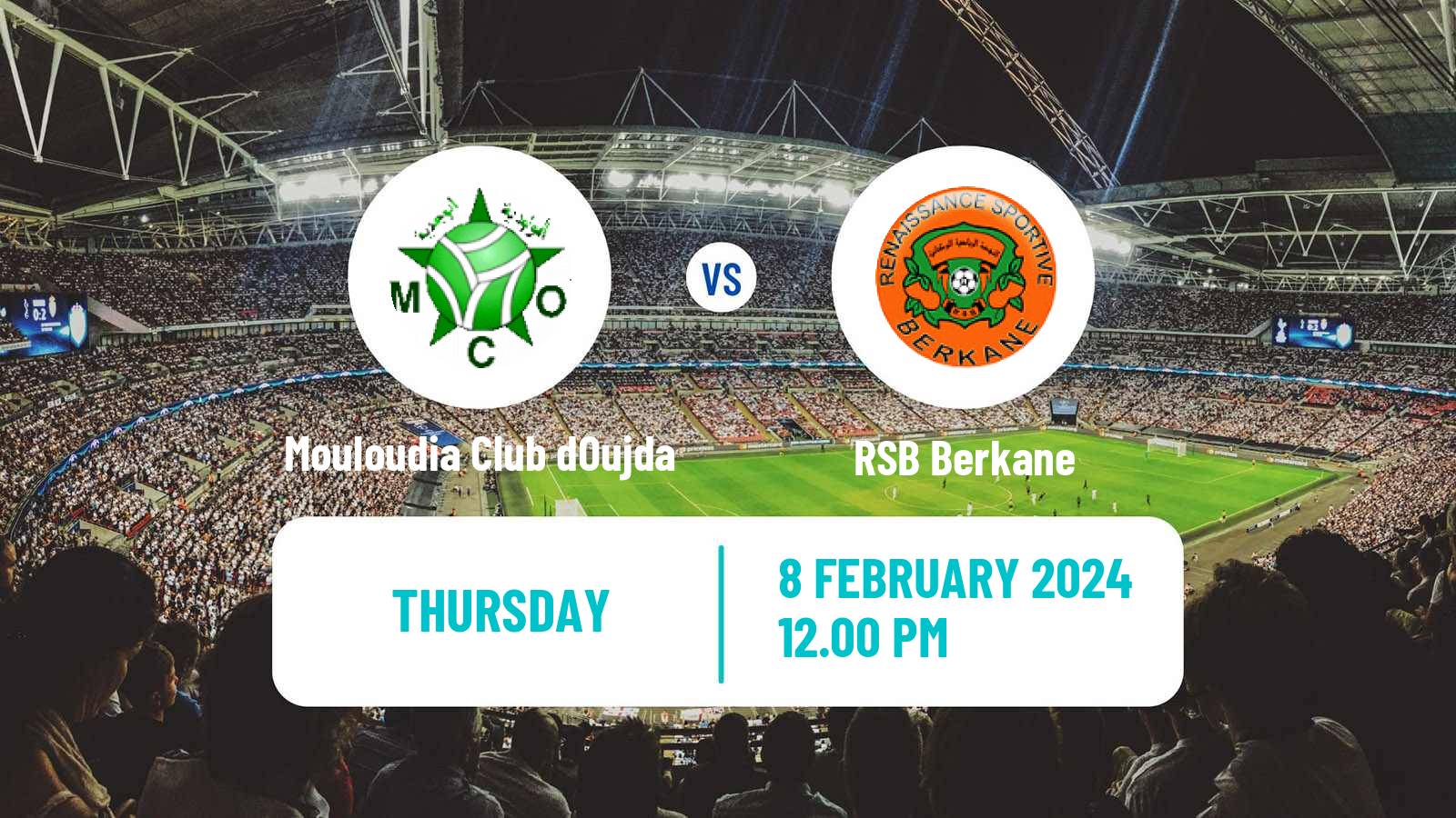 Soccer Moroccan Botola Mouloudia Club dOujda - Berkane