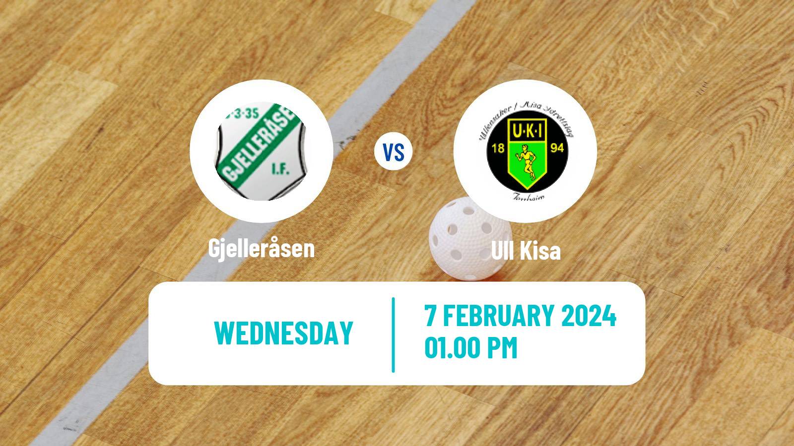 Floorball Norwegian Eliteserien Floorball Gjelleråsen - Ull Kisa