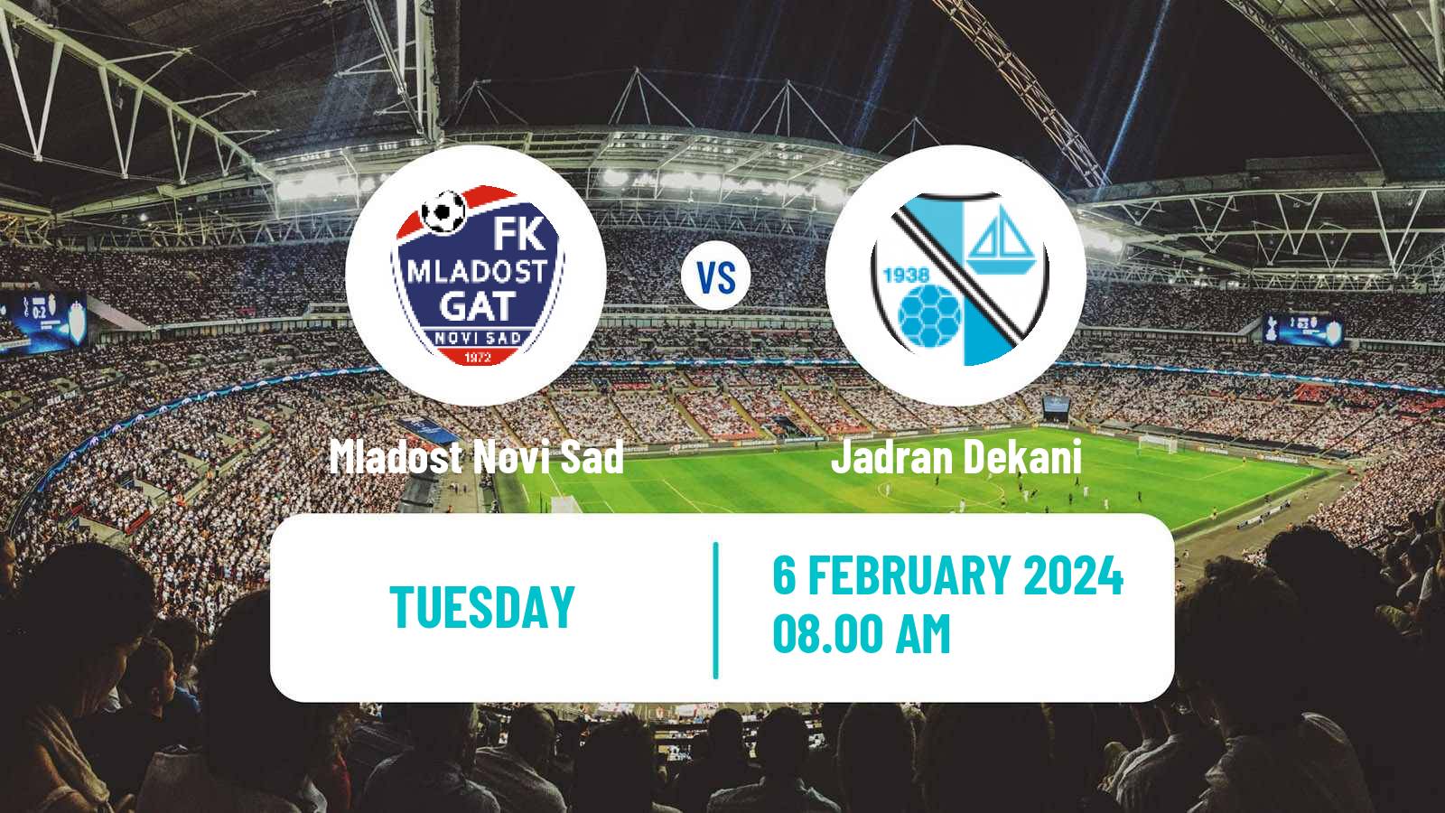Soccer Club Friendly Mladost Novi Sad - Jadran Dekani