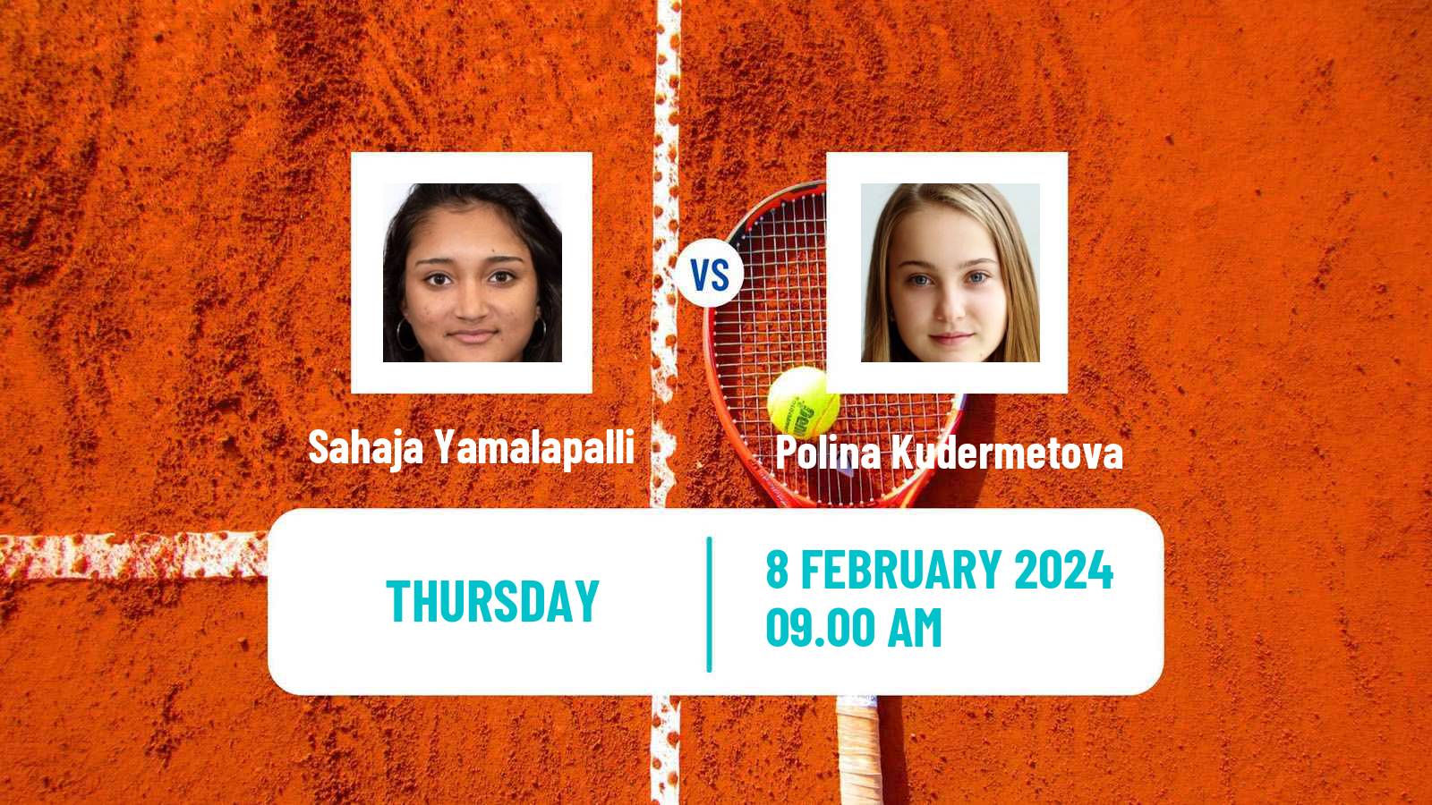 Tennis Mumbai Challenger Women Sahaja Yamalapalli - Polina Kudermetova