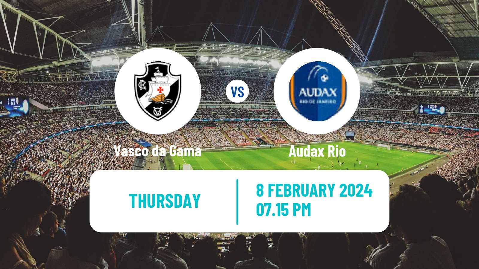 Soccer Brazilian Campeonato Carioca Vasco da Gama - Audax Rio