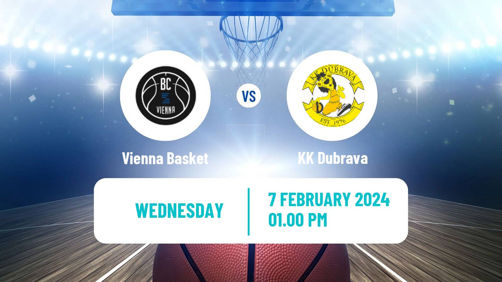Basketball Alpe Adria Cup Vienna Basket - Dubrava