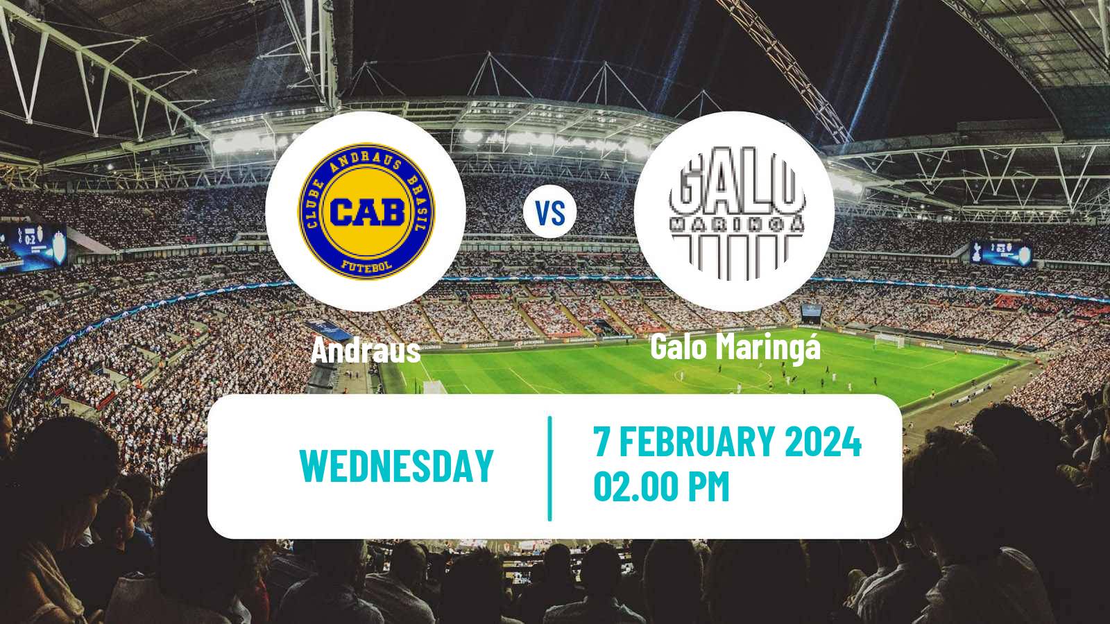 Soccer Brazilian Campeonato Paranaense Andraus - Galo Maringá