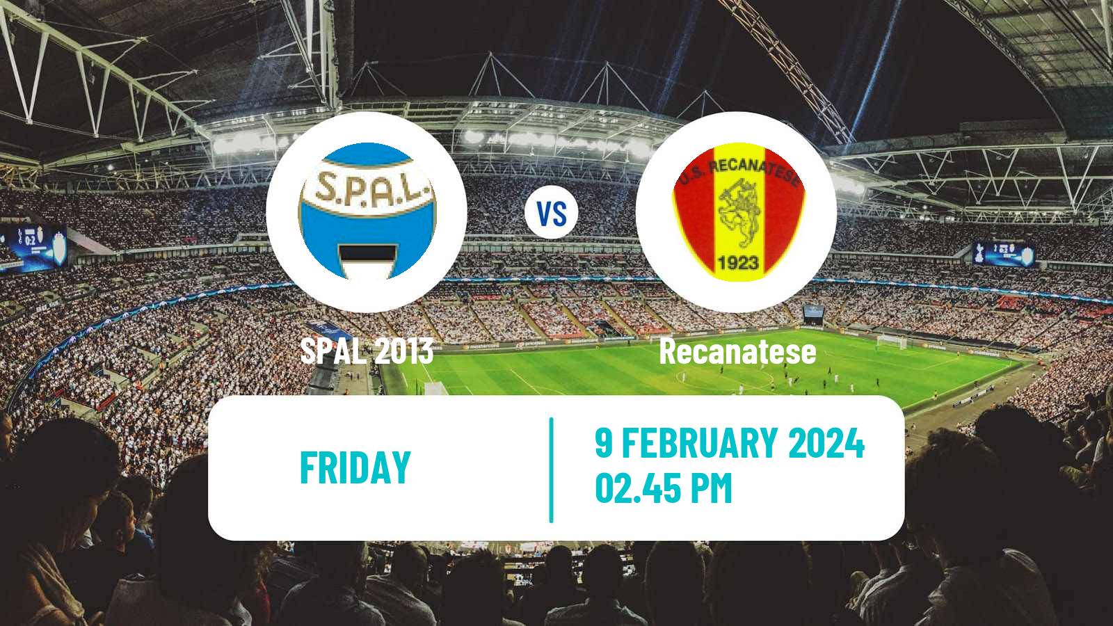 Soccer Italian Serie C Group B SPAL - Recanatese