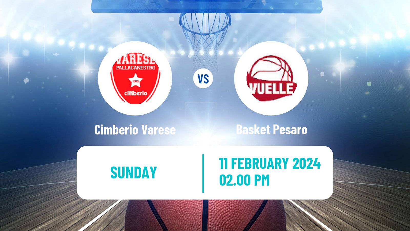 Basketball Italian Lega A Basketball Varese - Basket Pesaro