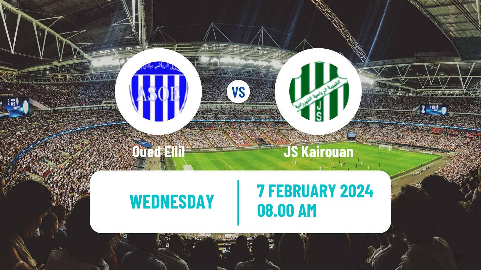 Soccer Tunisian Ligue 2 Oued Ellil - JS Kairouan