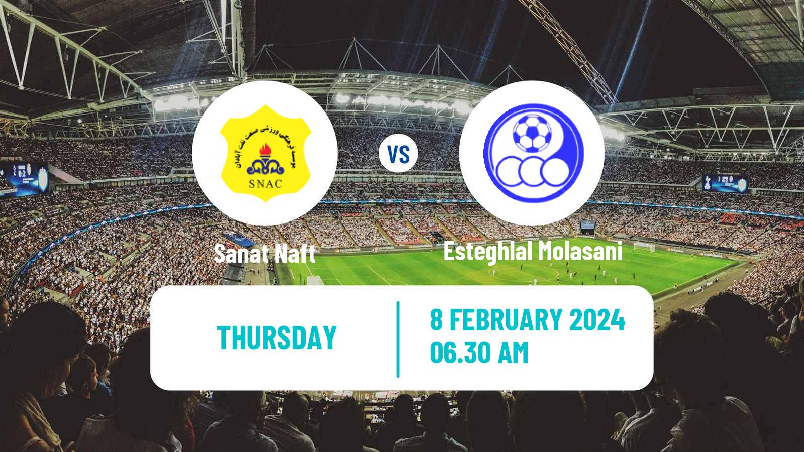 Soccer Iran Hazfi Cup Sanat Naft - Esteghlal Molasani