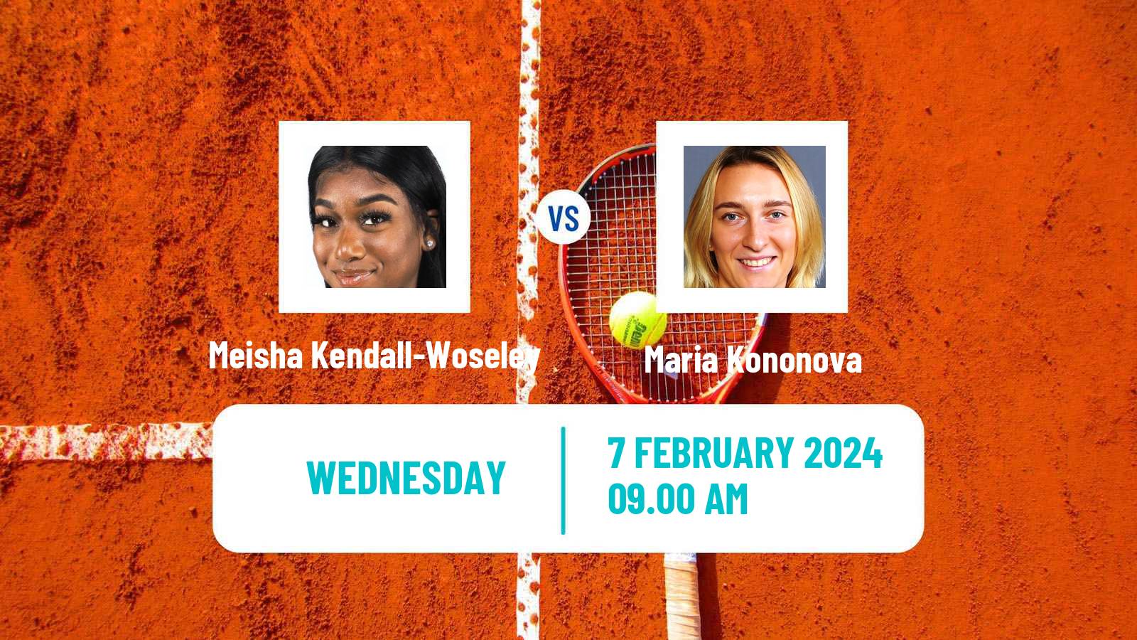 Tennis ITF W35 Wesley Chapel Fl Women Meisha Kendall-Woseley - Maria Kononova
