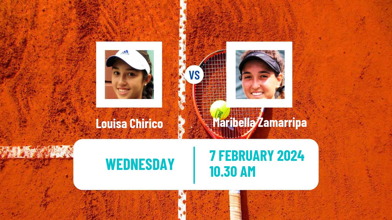 Tennis ITF W35 Wesley Chapel Fl Women Louisa Chirico - Maribella Zamarripa
