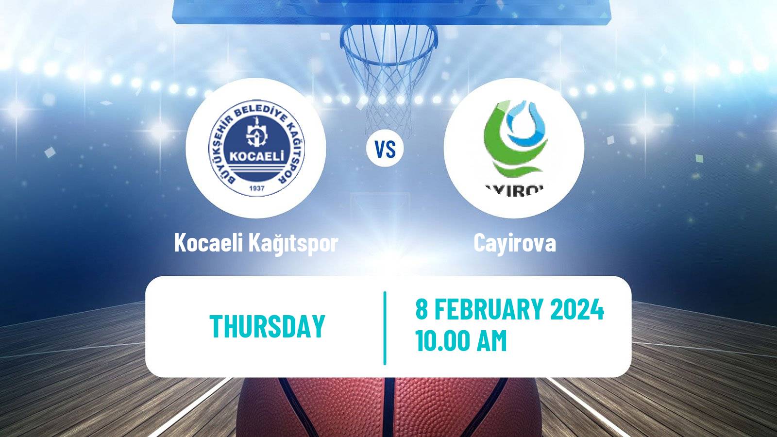 Basketball Turkish TBL Kocaeli Kağıtspor - Cayirova