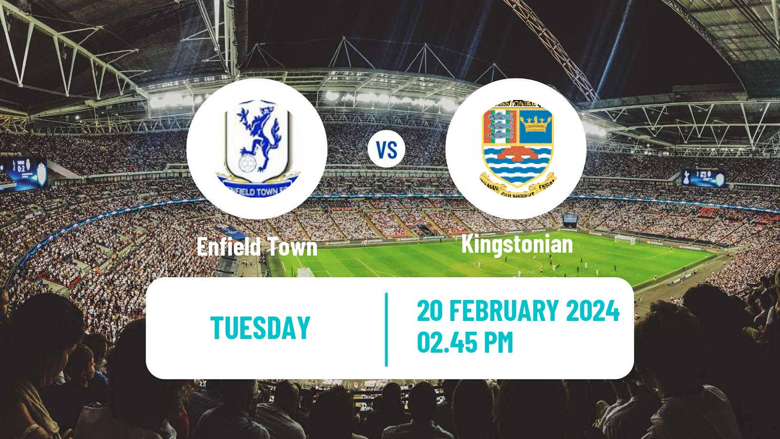 Soccer English Isthmian League Premier Division Enfield Town - Kingstonian