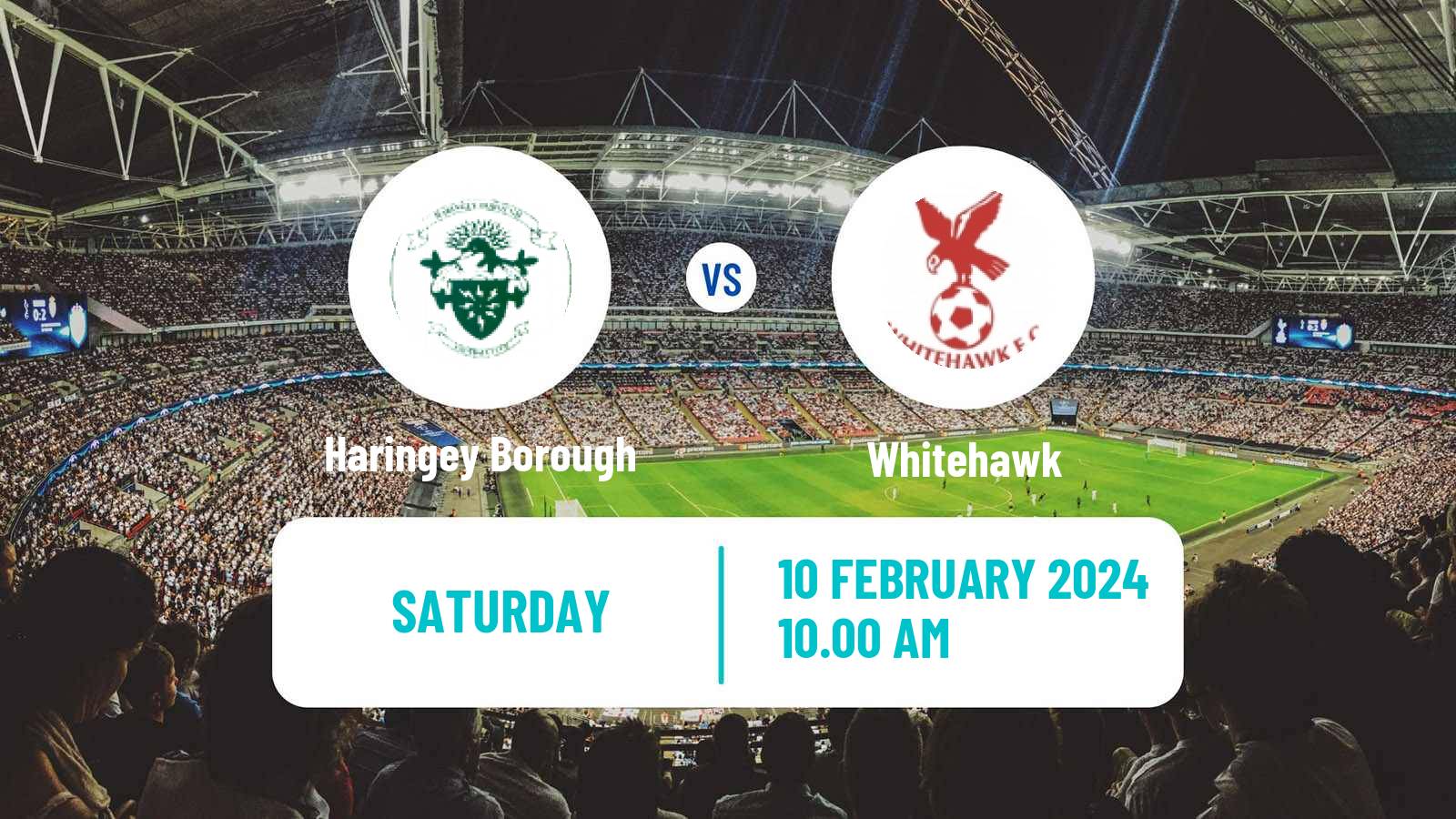Soccer English Isthmian League Premier Division Haringey Borough - Whitehawk