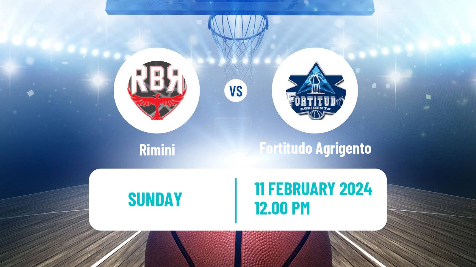 Basketball Italian Serie A2 Basketball Rimini - Fortitudo Agrigento