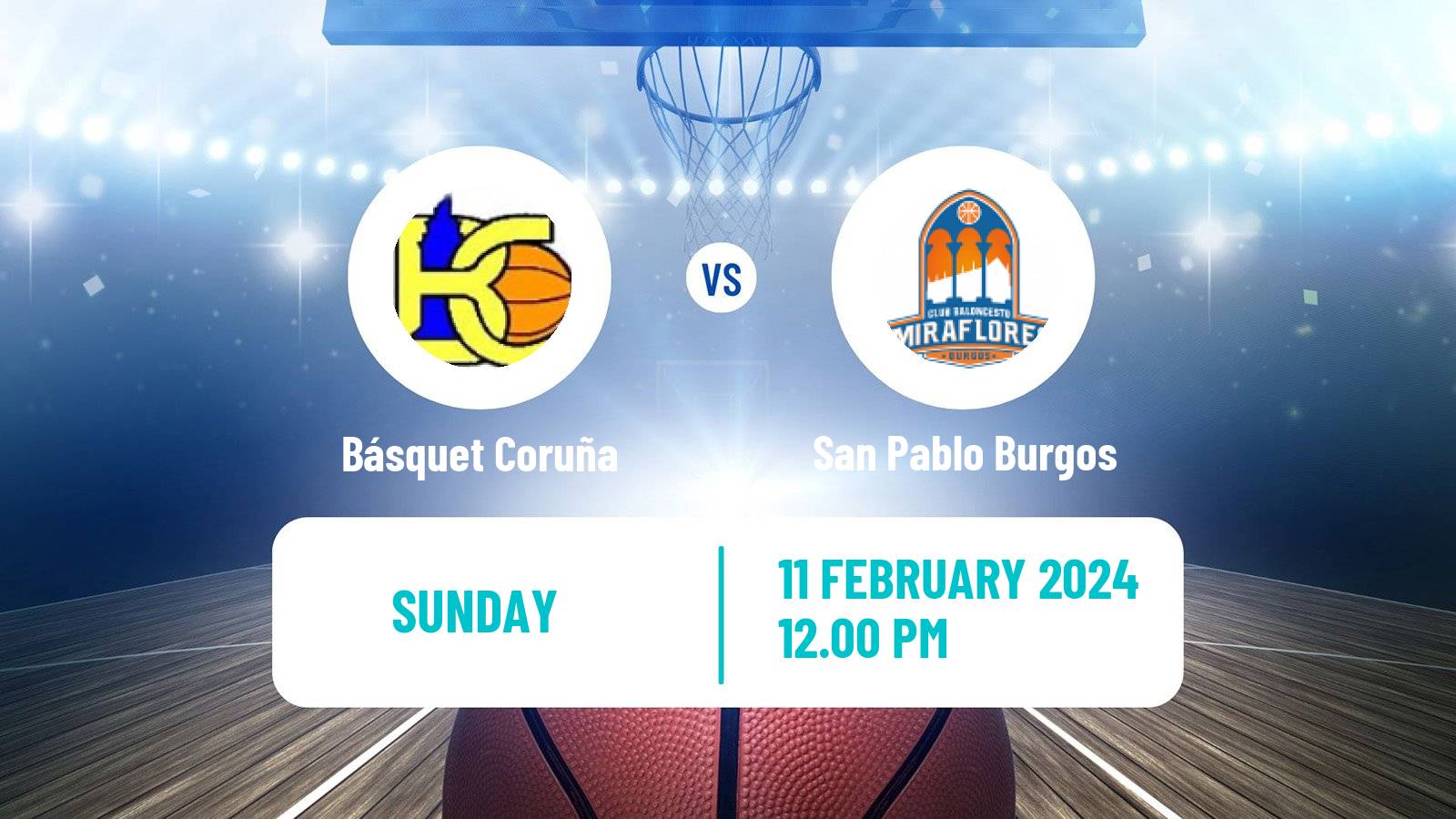 Basketball Spanish LEB Oro Básquet Coruña - San Pablo Burgos