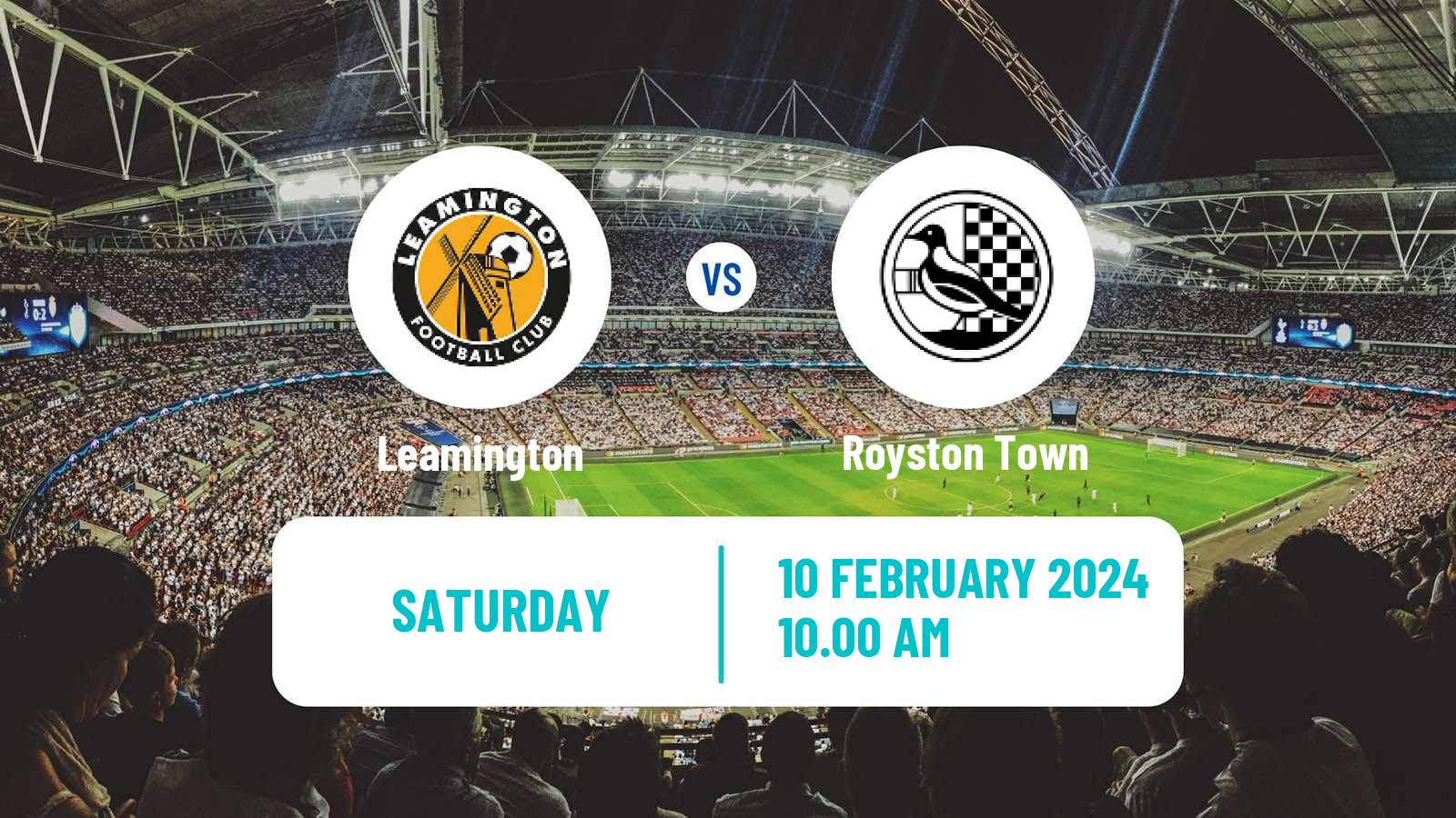 Soccer English Southern League Central Division Leamington - Royston Town
