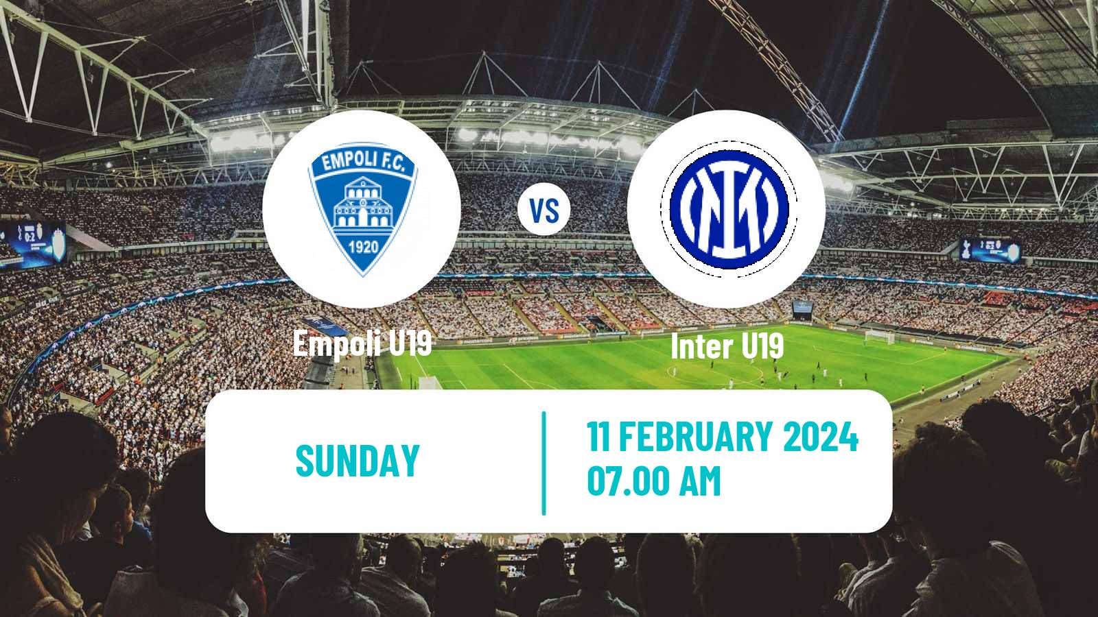 Soccer Italian Primavera 1 Empoli U19 - Inter U19