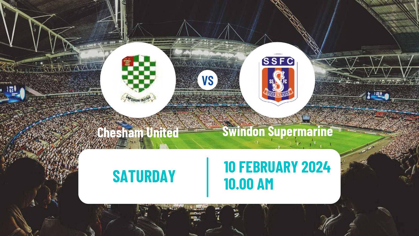 Soccer English Southern League South Division Chesham United - Swindon Supermarine