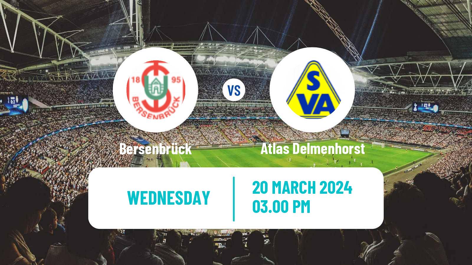 Soccer German Oberliga Niedersachsen Bersenbrück - Atlas Delmenhorst
