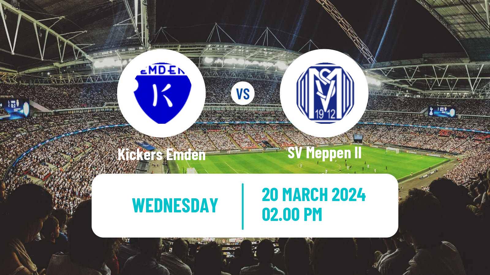 Soccer German Oberliga Niedersachsen Kickers Emden - Meppen II