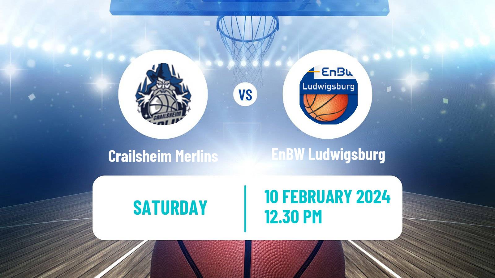 Basketball German BBL Crailsheim Merlins - Ludwigsburg