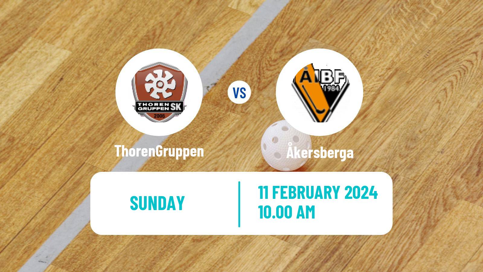 Floorball Swedish Superligan Floorball Women ThorenGruppen - Åkersberga