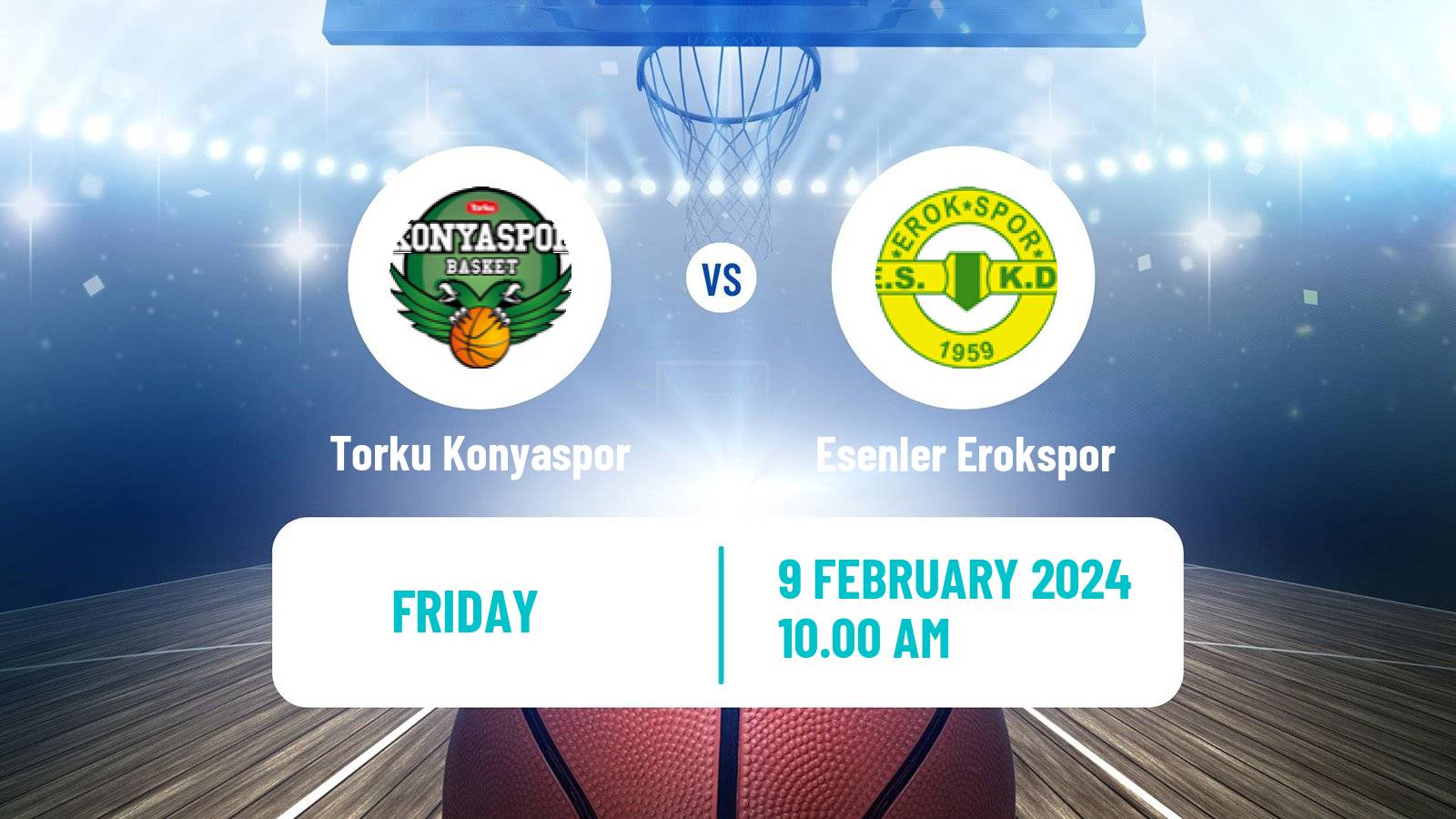 Basketball Turkish TBL Konyaspor - Esenler Erokspor