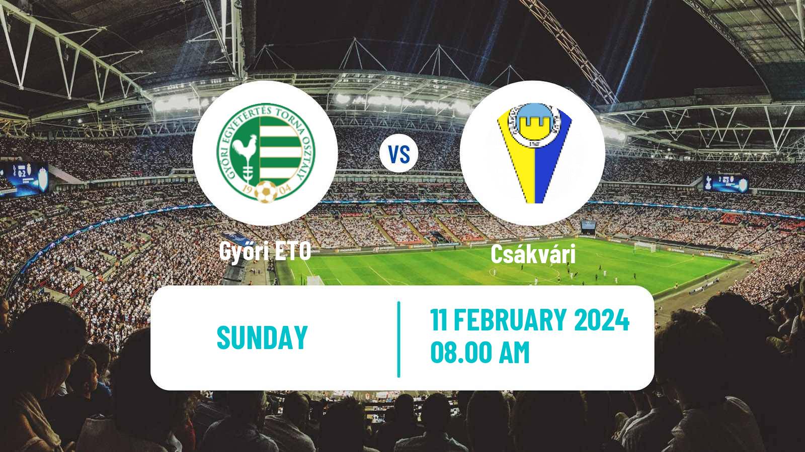 Soccer Hungarian NB II Győri ETO - Csákvári