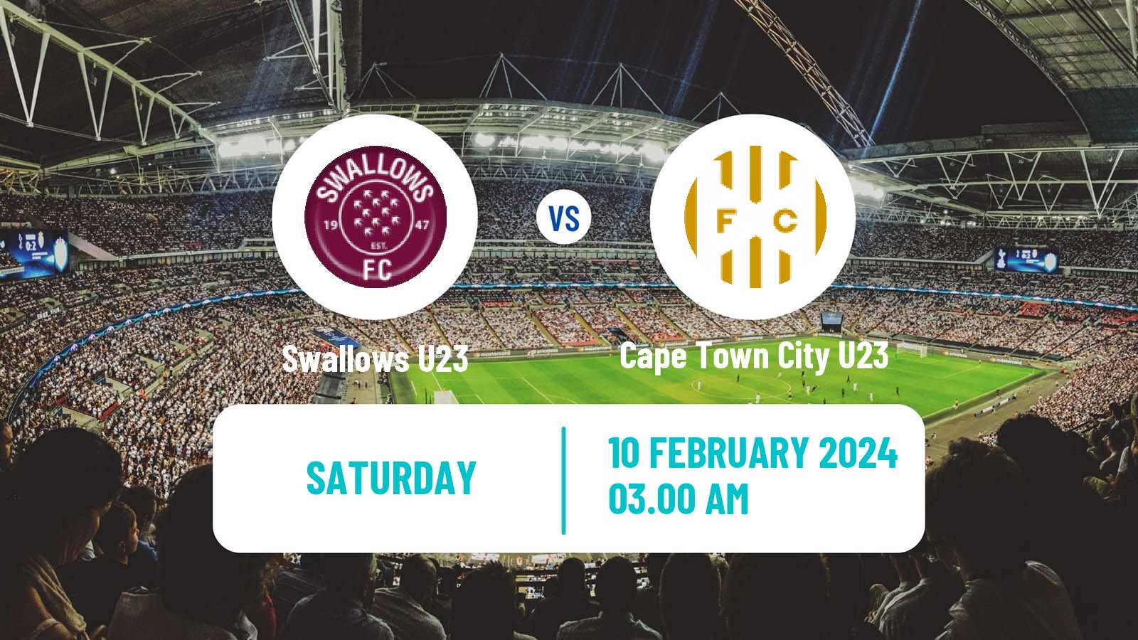 Football South African Diski Challenge Swallows U23 - Cape Town City U23