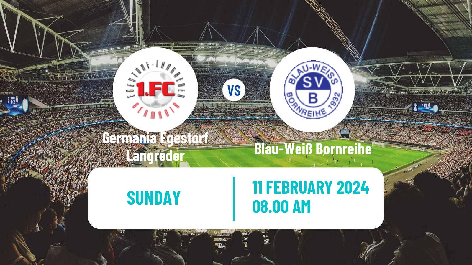 Soccer German Oberliga Niedersachsen Germania Egestorf Langreder - Blau-Weiß Bornreihe