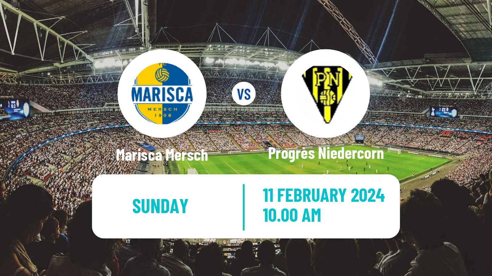 Soccer Luxembourg National Division Marisca Mersch - Progrès Niedercorn