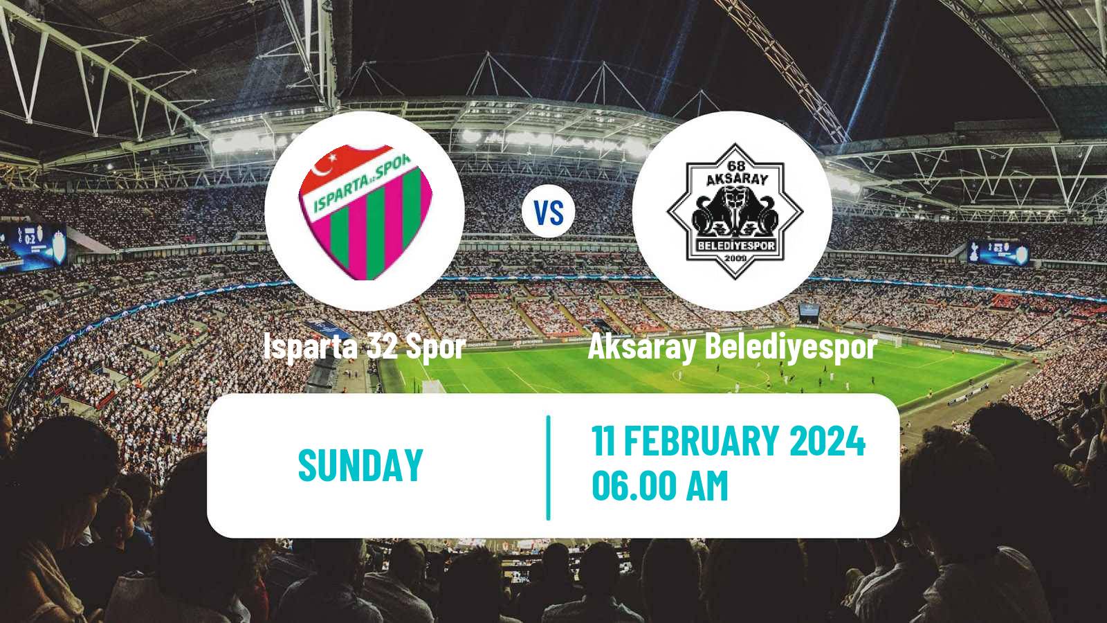 Soccer Turkish Second League Red Group Isparta 32 Spor - Aksaray Belediyespor
