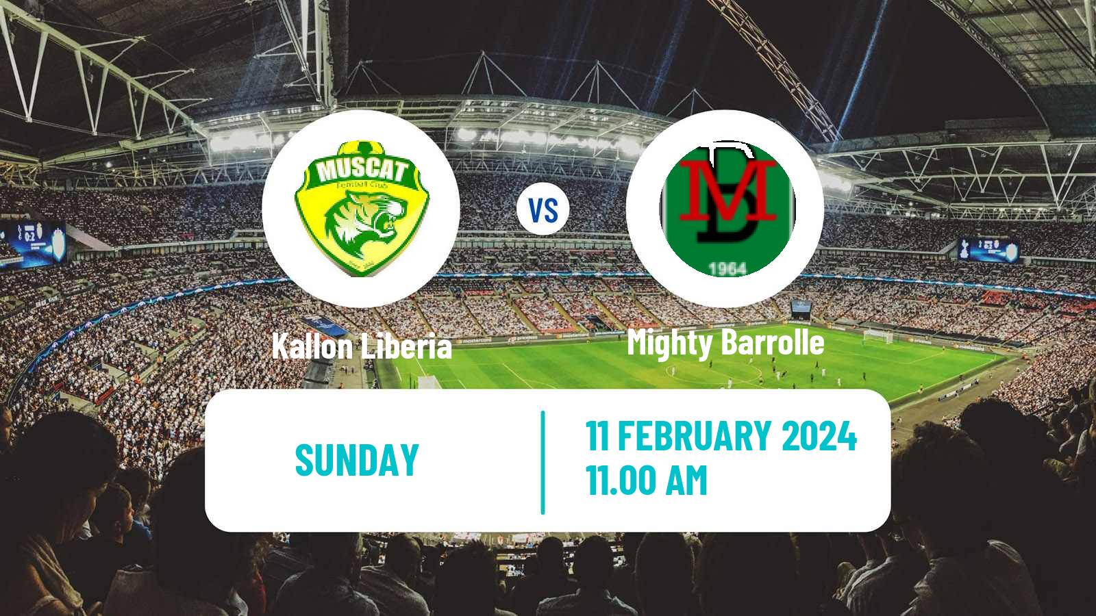 Soccer Liberian First Division Kallon Liberia - Mighty Barrolle