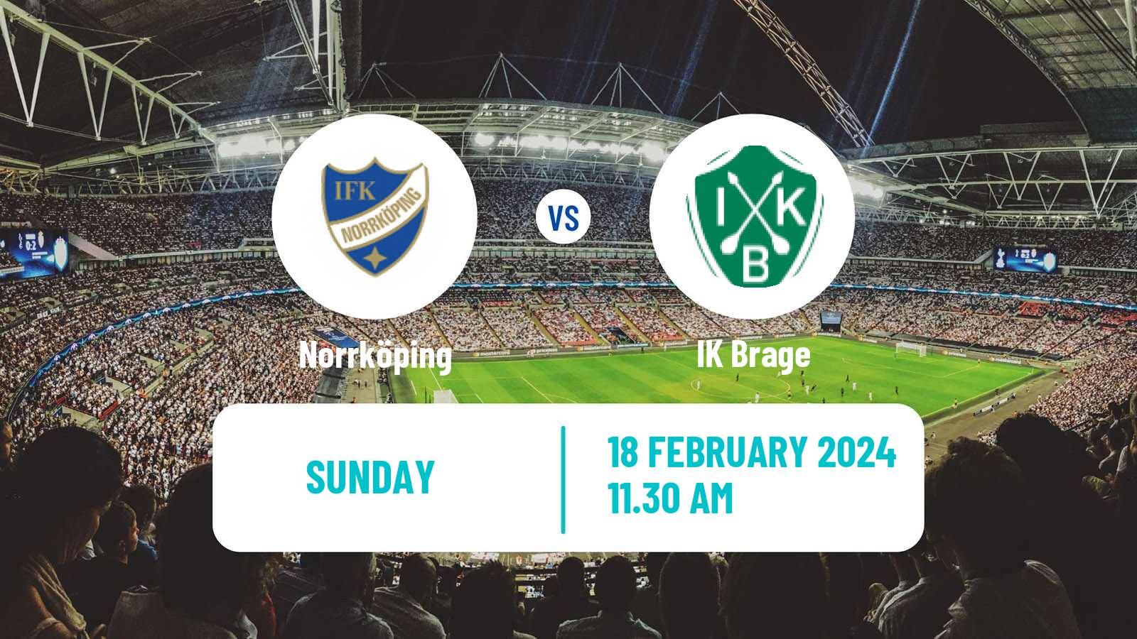 Soccer Svenska Cupen Norrköping - Brage