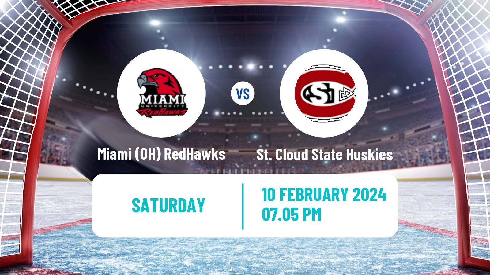 Hockey NCAA Hockey Miami OH RedHawks - St. Cloud State Huskies