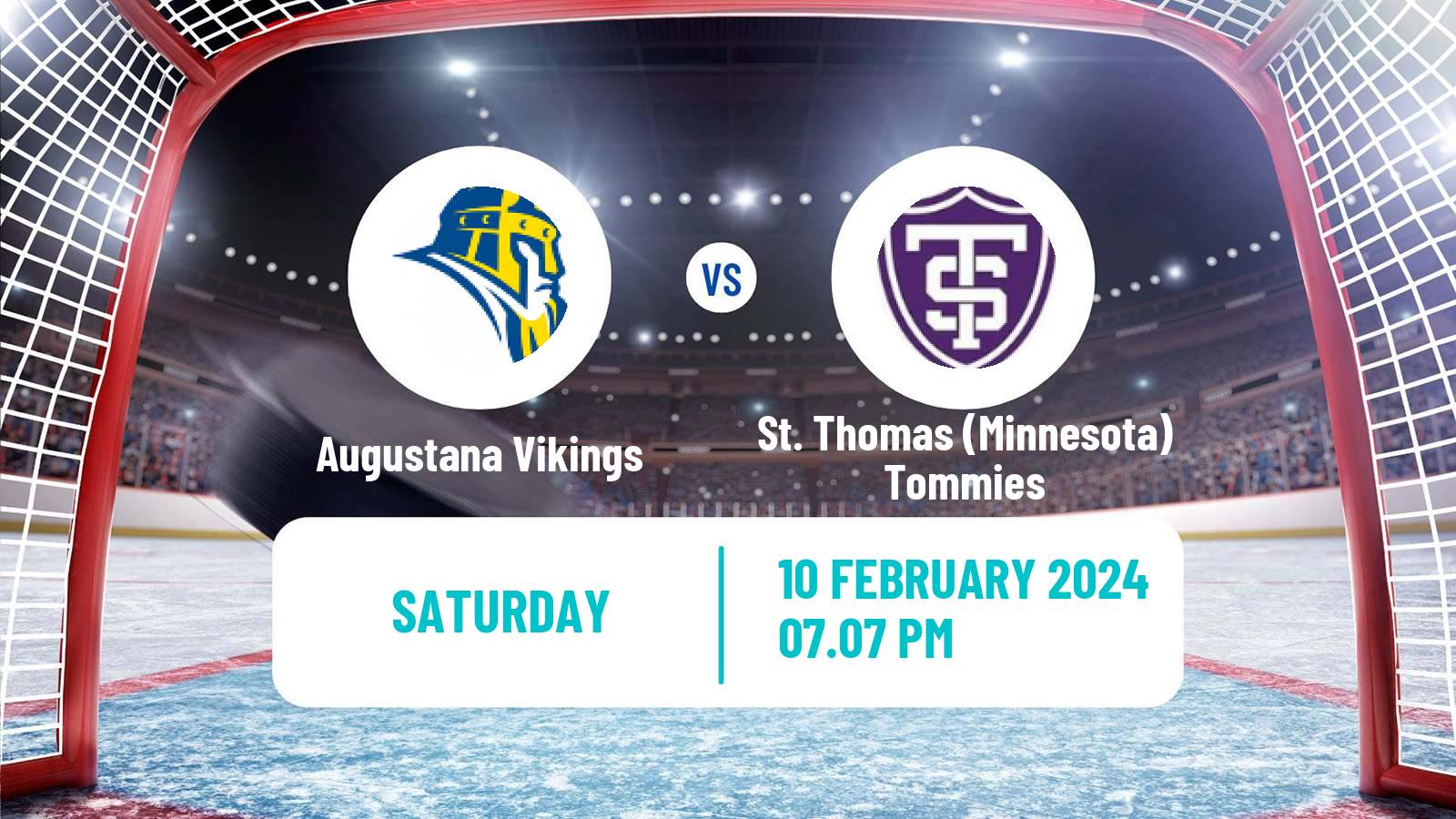 Hockey NCAA Hockey Augustana Vikings - St. Thomas Minnesota Tommies