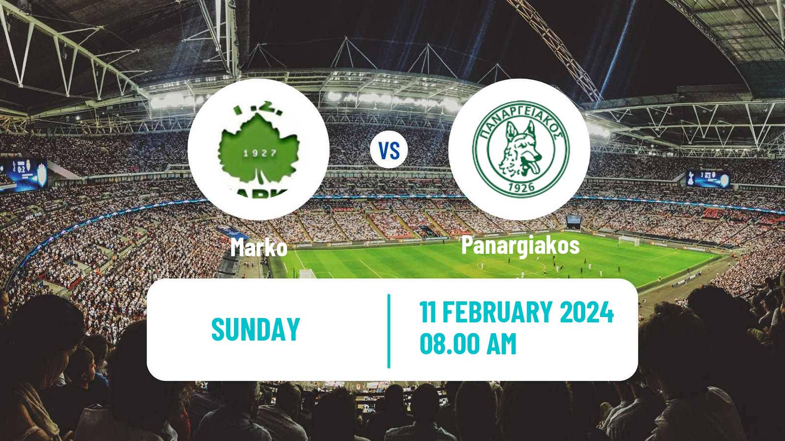 Soccer Greek Gamma Ethniki - Group 3 Marko - Panargiakos