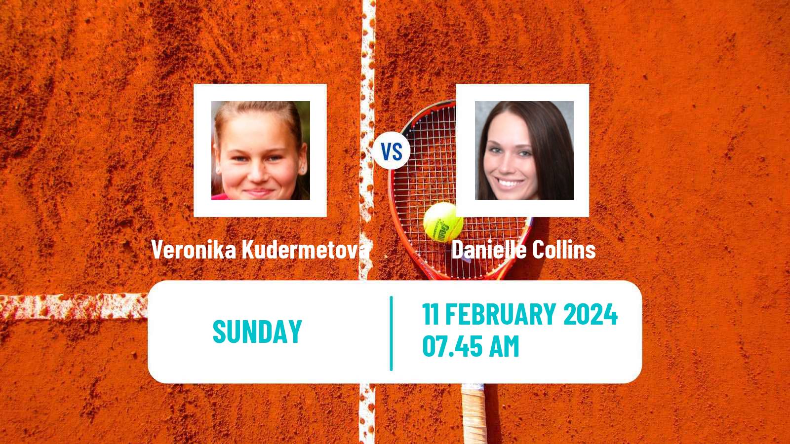 Tennis WTA Doha Veronika Kudermetova - Danielle Collins