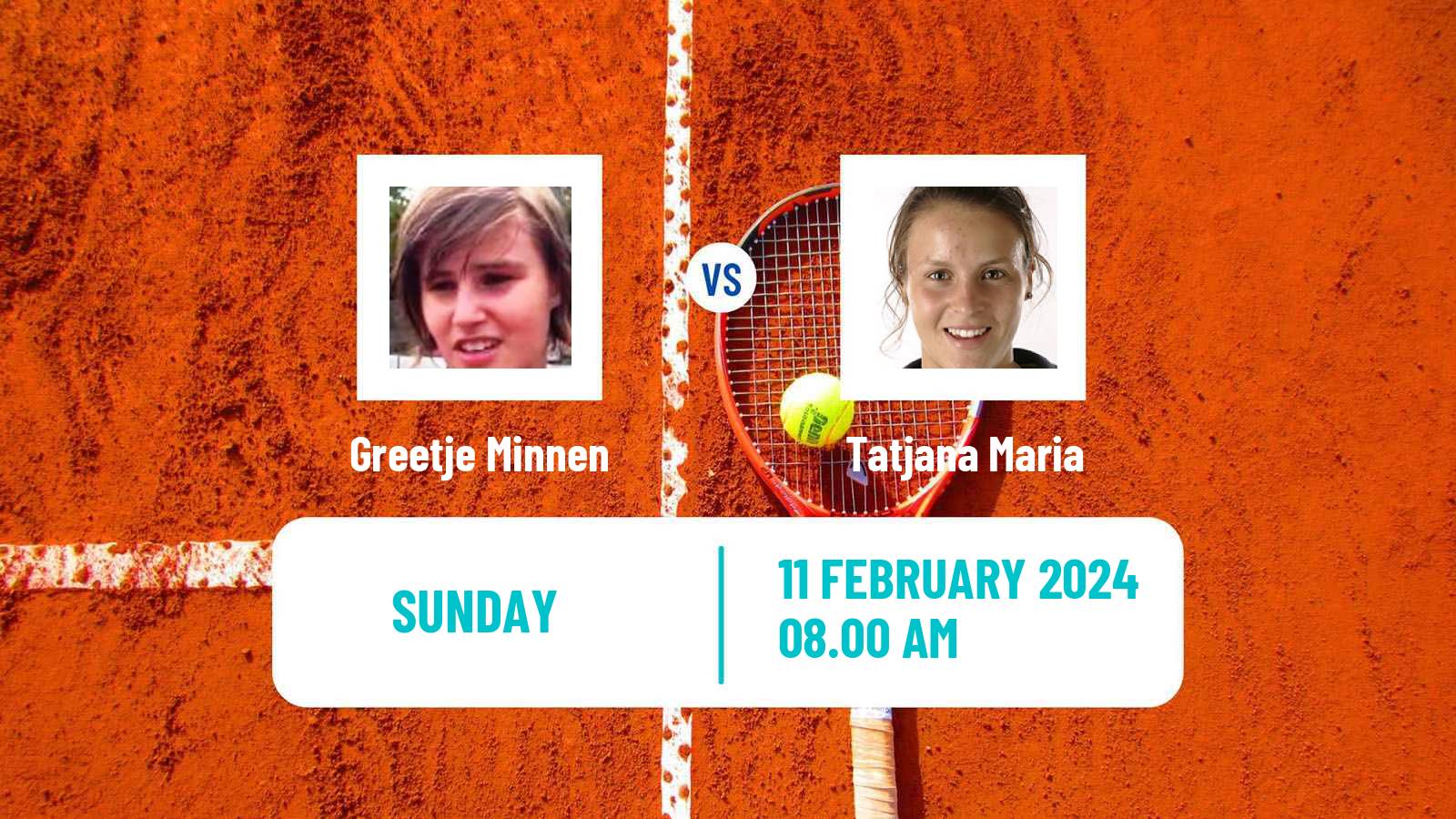 Tennis WTA Doha Greetje Minnen - Tatjana Maria