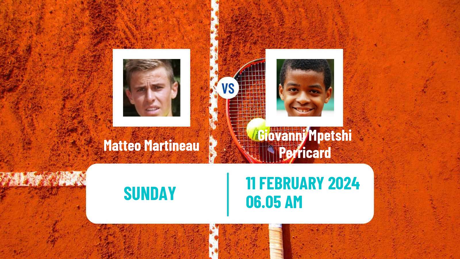 Tennis Nottingham 3 Challenger Men Matteo Martineau - Giovanni Mpetshi Perricard
