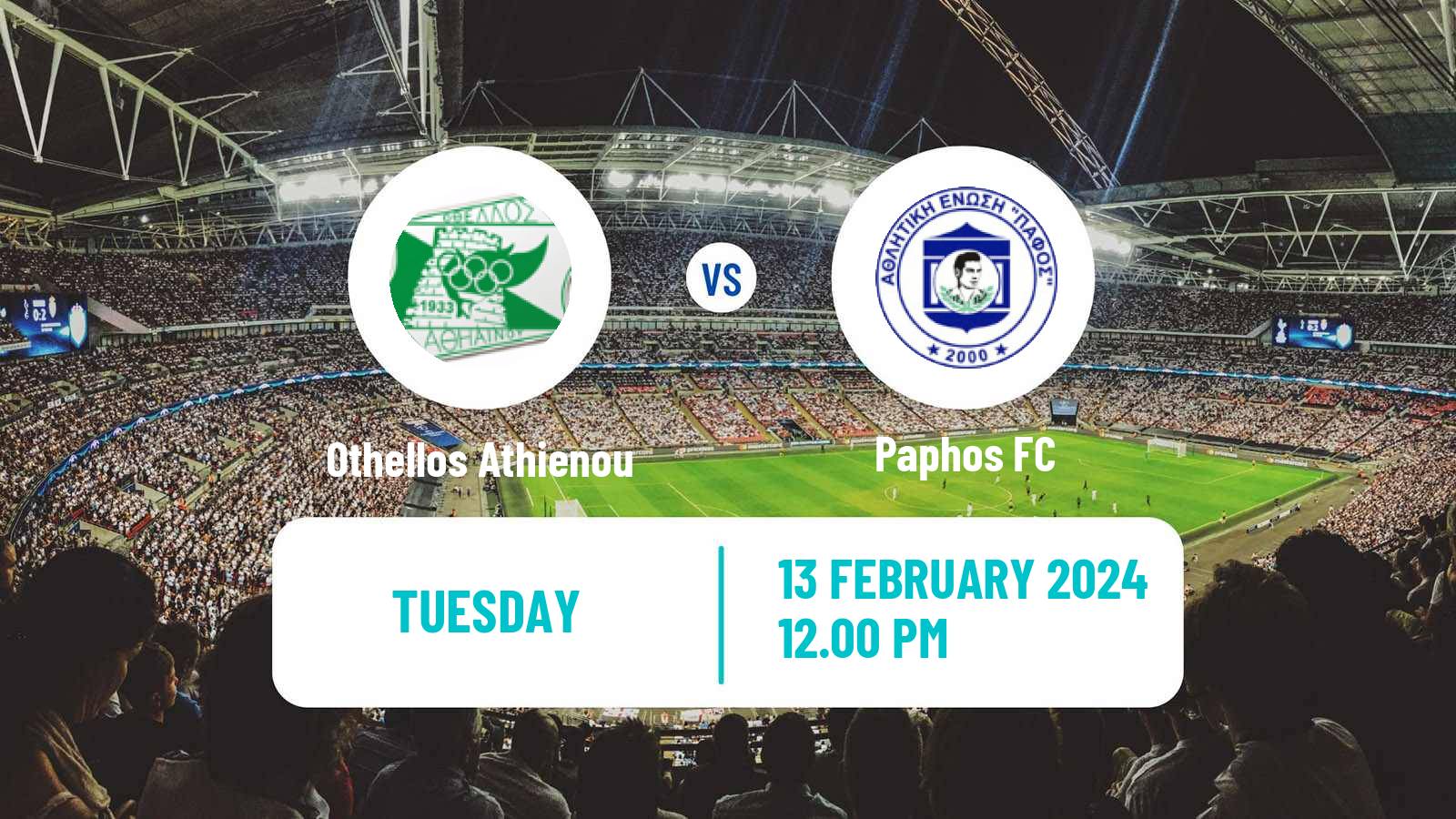 Soccer Cypriot First Division Othellos Athienou - Paphos