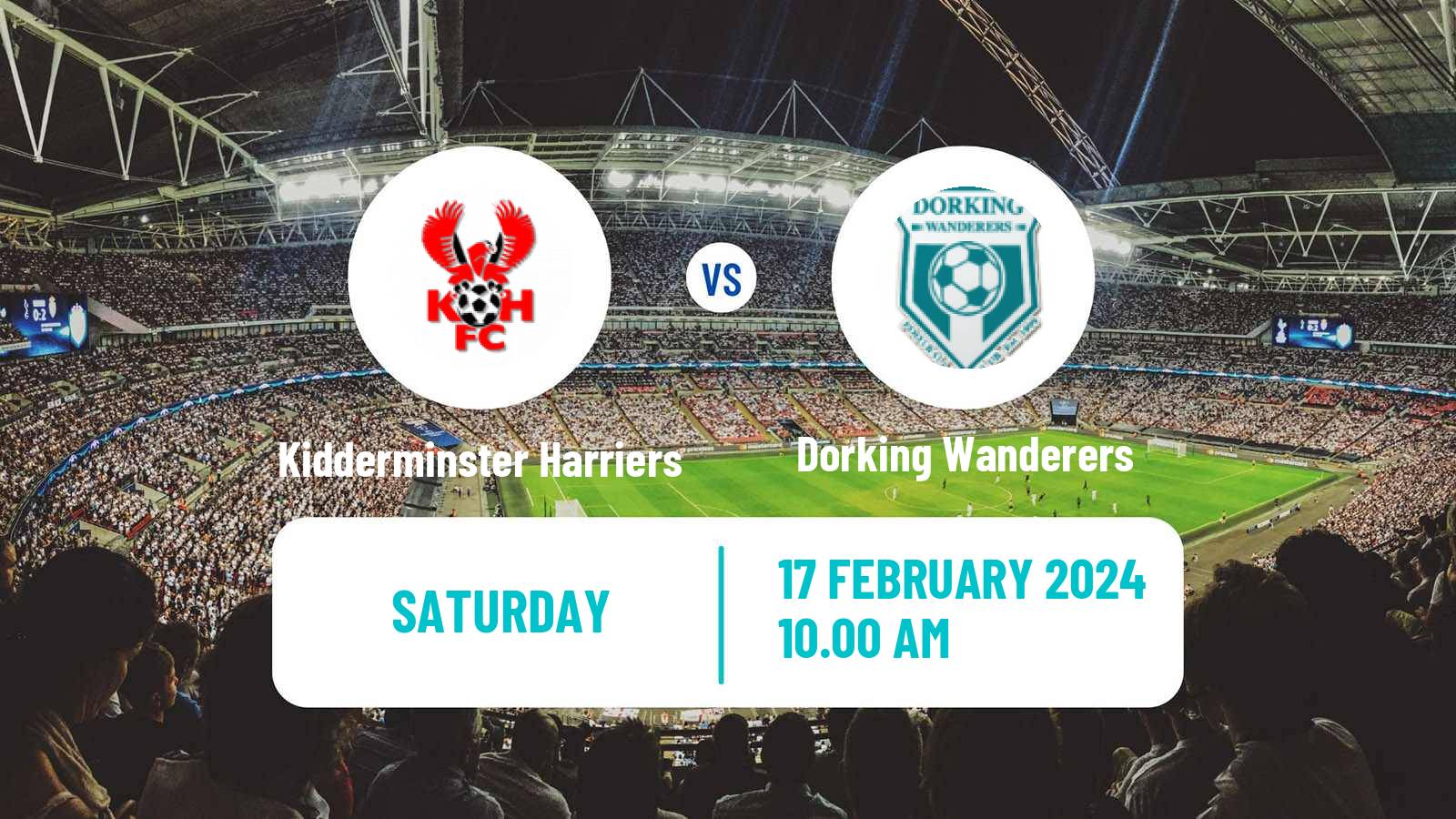 Soccer English National League Kidderminster Harriers - Dorking Wanderers