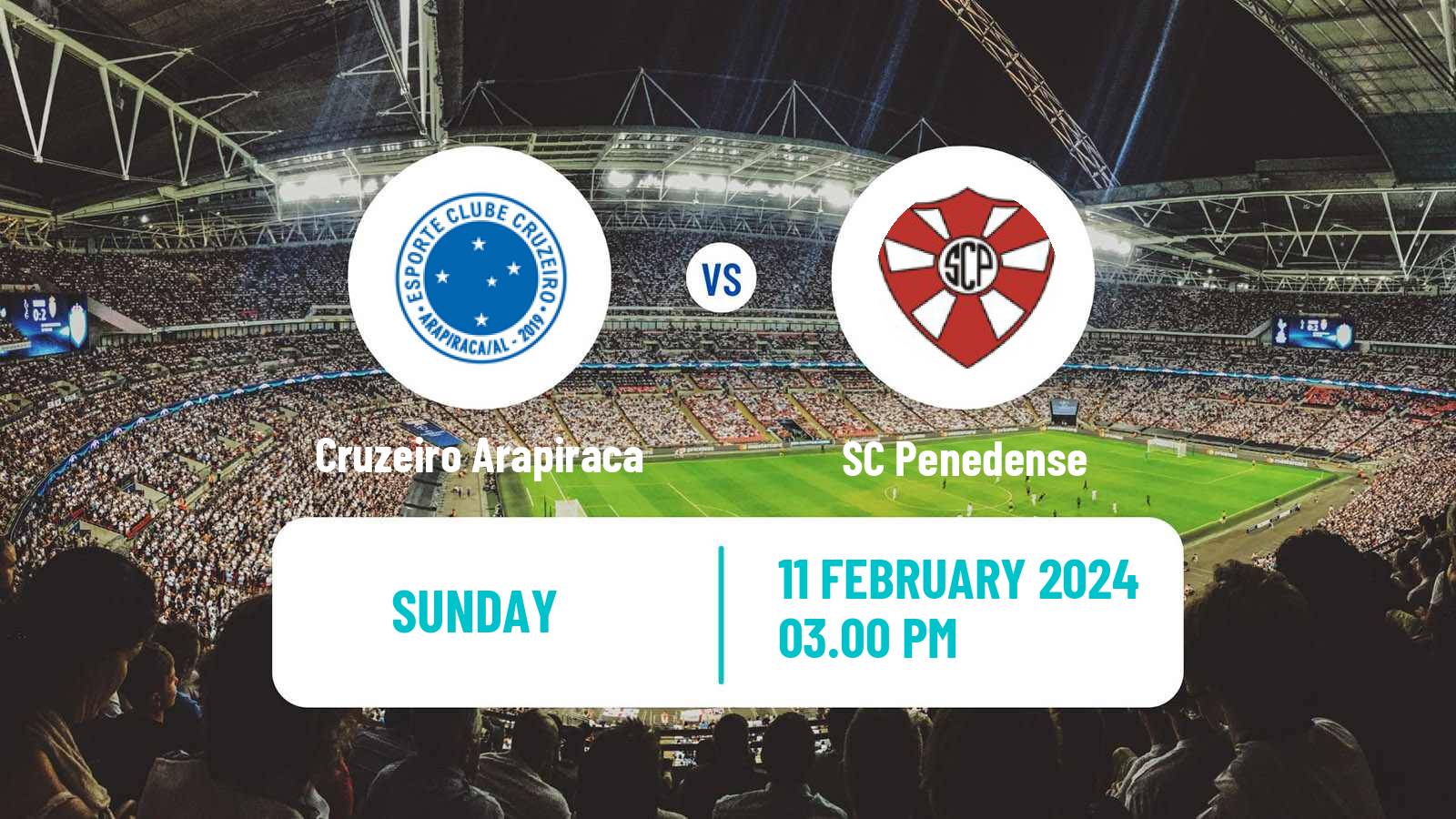 Soccer Brazilian Campeonato Alagoano Cruzeiro Arapiraca - Penedense